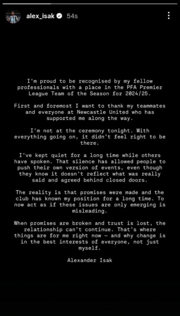 break! Isaac Statement: Promise is not fulfilled and trust is broken, and this relationship cannot continue